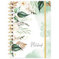 Ruled Notebook/Journal - Journal for Wemon, 8.5" X 6.4", College Ruled Spiral Notebook/Journal, Banded with Waterproof Hardcover, Exquisite Inner Pocket for School, Office & Home - color: green white