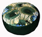 Meditation Cushion Zafu Pillow Buckwheat & Kapok Fill - Limited Edition Lotus Sanctuary Blue - color: Lotus Sanctuary Blue