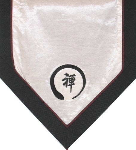 Altar Cloth Or Wall Hanging - Embroidered : Zen Circle - White - color: Zen Circle White