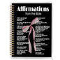 Coquette Black Pink Bow Christian Notebook, Affirmations from the Bible Journal, Prayer Journal for Woman, Church Notes Notebook, Scripture Hardcover Spiral Notebooks, 5.5x8.3 Inch - color: Color_10