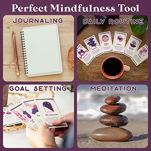 PURPLE CANYON Daily Affirmation Cards for Women and Men | Positive Affirmations for Mindfulness, Meditation, and Inspiration | Beautiful 52 Card Deck - style: Affirmation Cards