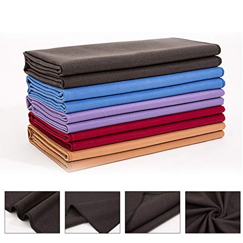 Non-Slip Warm Meditation Towel with Synthetic Wool Mat – Red