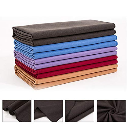 Non-Slip Warm Meditation Towel with Synthetic Wool Mat – Red