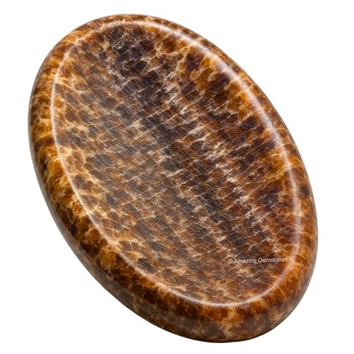 Amazing Gemstone Aragonite Worry Stone Crystals and Healing Stones - Worry Stones for Stress Relief Gift - Piedra Crystal Fidget for Meditation, Relaxation - Unique Stocking Stuffers & Birthday Gifts - color: Aragonite