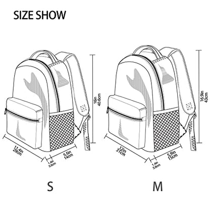 Meditation Relaxation Pattern Backpack Laptop Backpack Casual Daypack with Name Tag for Men Women, Fits 15" Laptop