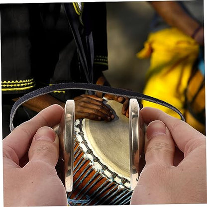 Totority 1set Tibetan Tingsha Cymbals Bell Finger Cymbals for Meditation and Yoga Musical Instrument for Spiritual Practices Compact Design for