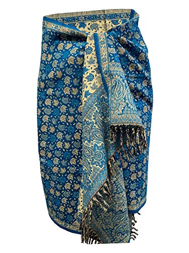 LUXURY HANDMADE LEAF PRINTSKY BLUE COLOUR Yak Wool Shawl OVERSIZED MEDITATION Blanket stole unisex Travel Wrap STUDY BLANKET