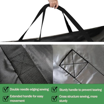 Outdoor Cushion Storage Bag Waterproof Square Large Patio Storage Bags with Zipper for Outdoor Furniture Cushion, 68 x30 x20IN - size: 68x30x20IN