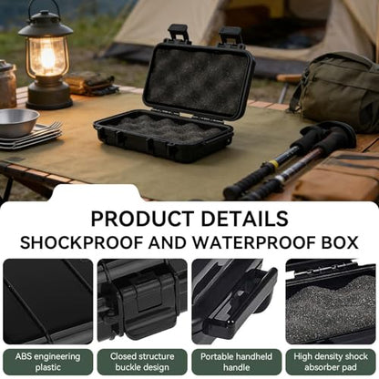 Outdoor Case, Water Proof Dry Box Shockproof and Pressureproof Sealed Storage Tool Organizer Electronic Devices Carry Protector for Camping Hiking