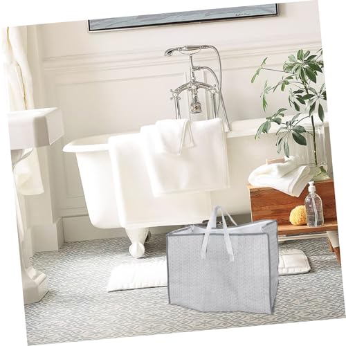 Zerodeko Multi Functional Large Storage Bag with Zipper for Clothes Blankets and Luggage Versatile Organizer for Home Travel and Moving Arrow Design for Closet