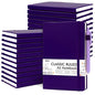 feela 24 Pack Journal Notebook Bulk for Work, Business Notebook Hardcover Lined Writing Journal with Pen Holder for Men Women Note Taking, with 24 Black Pens, 120 GSM, 5.1”x8.3”, A5, Purple - color: 24 Purple