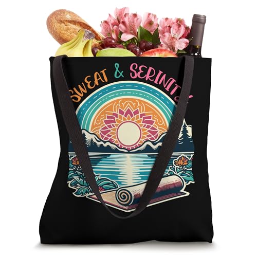 Tranquil Yoga Serenity Lotus Position Sunrise Meditation Tote Bag