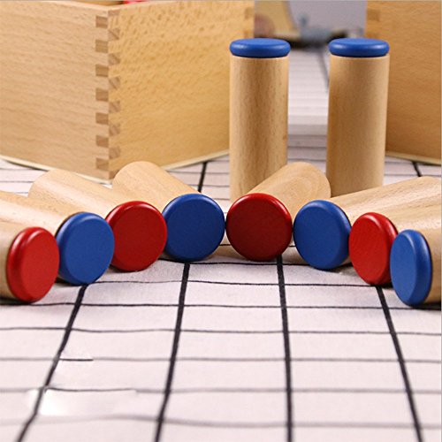 Montessori Sensorial Auditory Material - Sound Cylinders Sound Boxes Kids Educational Toys for Todder