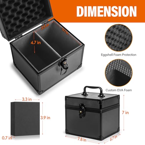 Graded Card Storage Box, Top Loaders Case, Sports Trading Box, Slab PSA MTG CSG BGS SGC Magnetic Holder, Waterproof Carrying Case, Collector Storage Boxes - size: Medium