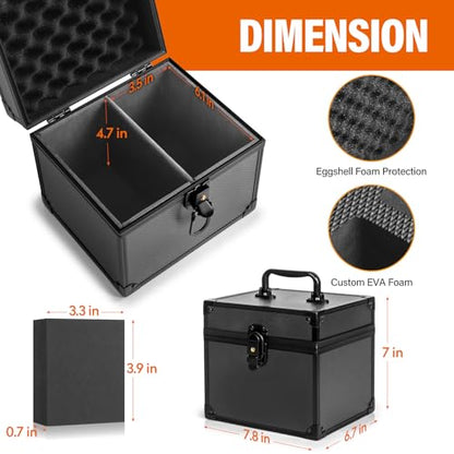 Graded Card Storage Box, Top Loaders Case, Sports Trading Box, Slab PSA MTG CSG BGS SGC Magnetic Holder, Waterproof Carrying Case, Collector Storage Boxes - size: Medium