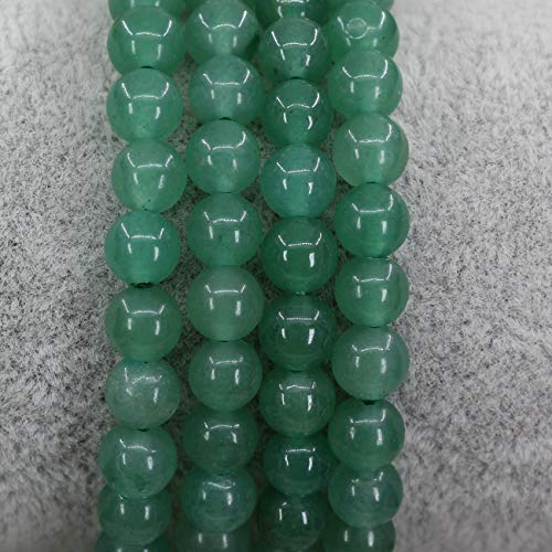Keleny Semi Precious Crystal 6mm Round Beads Rock Yoga Stretch Bracelet 7 Inch Unisex Unisex - color: A Grade Green Aventurine