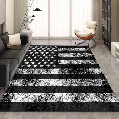 kxry 3 * 5 Feet USA American Flag Soft Area Rugs for Kids Girls Boys Dirty US Stars Stripes Flags Floor Carpet for Living Room Bedroom Dorms Nursery Rooms Home Decor Aesthetic - color: Multi2, size: 5' x 3' (Rectangular)