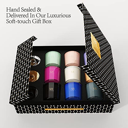 Luxury Aromatherapy Scented Candle Gift Set 9 Votive Candle Archive Set Packed to Perfection in Premium Magnetic Gift Box All Natural Essential Oil 140 hrs Clean Burn Holiday Candle Christmas