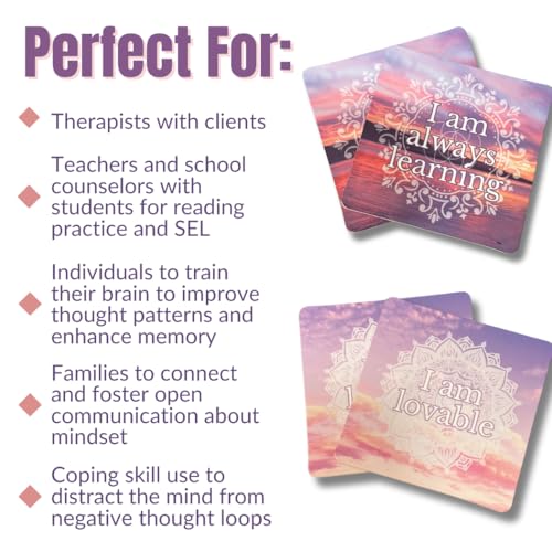 Positive Affirmations Memory Matching Game REMEMBER WHO YOU ARE, Therapy Games for School Counselors and Therapists, Positive Affirmation Cards Game for Adolescents, Teens and Adults
