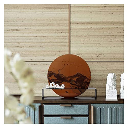 Sculpture Tabletop New Chinese Ink Zen Round Room Desktop Desktop Statue