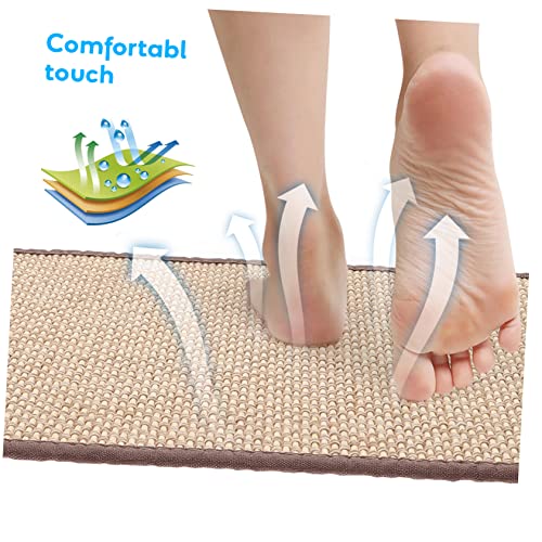 GARVALON Woven Meditation Cushion 30 * 40CM Natural Bamboo Floor Mat 1.5CM Thick Seating Pad for Yoga Home and Outdoor Use