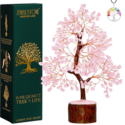 Pyrite Crystal Tree of Life - Wealth & Prosperity Gift for New Beginnings, Handmade Money Tree for Success, Positive Energy Home Office Desk Decor, Inspirational Gift for Business Owners, Women & Men - color: Pyrite Golden Wire