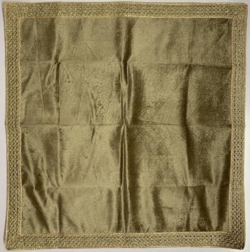 SMMS Spiritual Velvet Table Cloth Altar Tarot Spread (Beige, Small- 46cm*46cm/ 18inch*18inch) - color: Beige, size: Small- 46cm*46cm/ 18inch*18inch