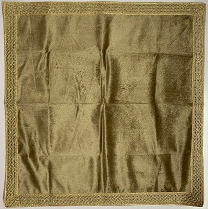 SMMS Spiritual Velvet Table Cloth Altar Tarot Spread (Beige, Small- 46cm*46cm/ 18inch*18inch) - color: Beige, size: Small- 46cm*46cm/ 18inch*18inch