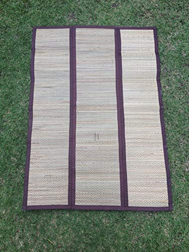 Thai Reed Mat for Meditation,Yoga, Outdoor, Picnic (Size: 24.5" x 34")