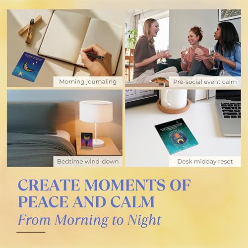 Positive Affirmation Cards for Women, 60 Mindful Prompts to Calm Social Anxiety, Build Confidence & Support Daily Self Care, Bright, Vibrant Mindfulness Deck for Teens and Adults