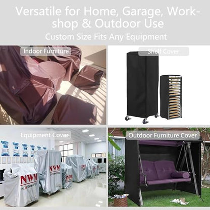 Customized Dust Cover, Waterproof Made-to-Measure Covers for Furniture & Equipment with Personalized Logo & Text, Optional Color / Material / Zipper / Drawstring
