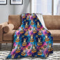 Adult Women Men Extra Soft Blankets, Space Doughnut Donut Cats Warm Throw Blanket Large Throw Wearable Cuddle, Camping Blanket - color: Pattern 12, size: 50x60inch-teens