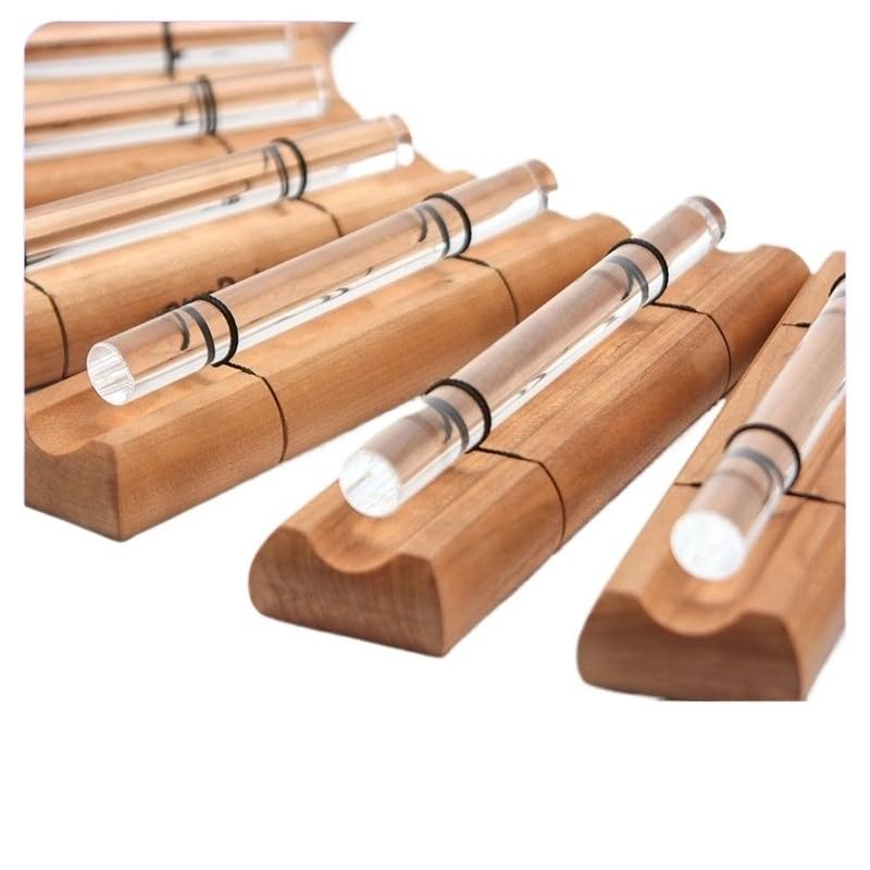 Quartz Crystal Meditation Chime Set Handmade Bell Percussion Instrument Portable Resonance Sound Tool for Yoga Mindfulness Relaxation Studio Cueing Travel Use (F7) - color: F7