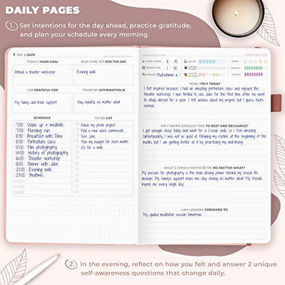 Clever Fox Self-Care Journal – Daily Reflection Notebook – Mental Health & Personal Development Planner, Meditation & Mood Log, A5 (Rose Gold) - color: Rose Gold, size: A5 (5.8'' x 8.3'')