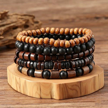 Gothic Bracelet Adjustable Punk Braided Leather Multilayer Grunge Set Bracelets Emo Metal Cuff Wrap Bangles Meaningful Gift - color: J-BZ-37