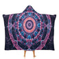 Wearable Blanket for Adults Galaxy Mandala Hooded Blanket Throw Blanket Soft Hooded Cloak Shawl Wrap 50x40 Inch