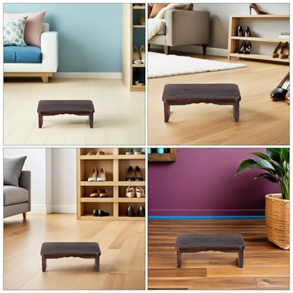 PRETYZOOM Zen Meditation Stool: Meditation Kneeling Stool - Solid Wood Prayer Bench for Worship - Portable Wooden Zen Bench for Temple Or Church
