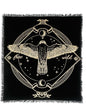 Indian Consigners Altar Cloth Golden Lucky Free Wild Owl Witchcraft Alter Tarot Spread Top Cloth Wicca Square Spiritual 36 by 36 Sacred Cloth (Golden Owl) - color: Golden Owl