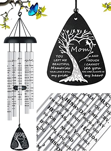 Bereavement Sympathy Memorial Gifts for Loss of Mom Mother, Sympathy Memorial Wind Chimes for Loss of Mother Sympathy Gifts, in Memory of Loved One Gifts - size: 32 inch