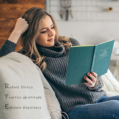 The Gratitude Journal, manifestation journal, Daily Journal with Prompts for Affirmation, Happiness, Mindfulness, Positivity, Wellness, Undated Journal for Women & Men(8.5 * 5.5 inches) - color: Blue