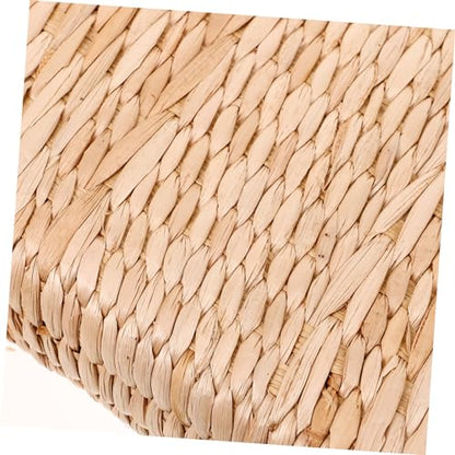Healifty Japanese Traditional Straw Woven Meditation Cushion Square Braided Floor Mat for Yoga and Zen Sitting Comfortable Seat Cushion for Adults for Home and Outdoor Use