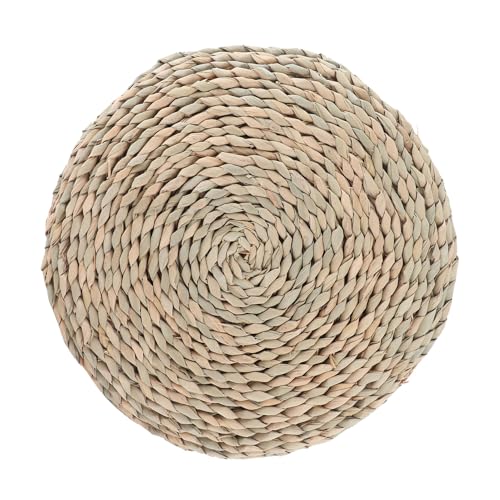 Meditation Cushions Yoga Cushion Meditation florensi Meditation Cushion Round Straw Cushion Yoga Meditation Cushion Silk Padding Floor Mat (Khaki1)