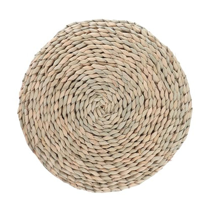 Meditation Cushions Yoga Cushion Meditation florensi Meditation Cushion Round Straw Cushion Yoga Meditation Cushion Silk Padding Floor Mat (Khaki1)