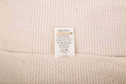 Bersuse 100% Cotton Ventura XL Throw Blanket for Couch - 100% Cotton - 60x90 Inches, Ivory - color: Ivory