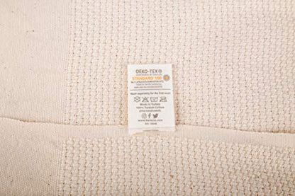 Bersuse 100% Cotton Ventura XL Throw Blanket for Couch - 100% Cotton - 60x90 Inches, Ivory - color: Ivory