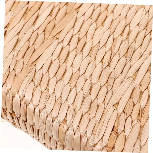 ABOOFAN Straw Woven Square Mat Floor Cushion for Yoga Meditation Bedroom Decor