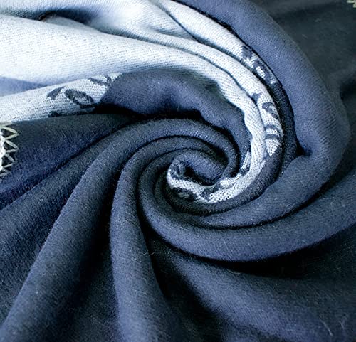 Urban CoCo Women's Color Block Shawl Wrap Open Front Poncho Cape - color: Series 28-grey