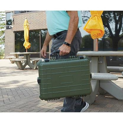Strongway 20in. Plastic Waterproof Storage Case, Green, Model# MJ-6060_GRN - color: Green