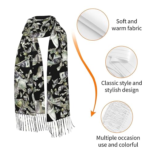 Supdreamc Cashmere Feel Scarf Soft Women Warm Cozy Scarves Multiple Colors - color: Picture (195)