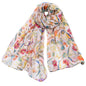 Women's Cotton Scarves Lady Light Soft Fashion Solid Scarf Wrap Shawl - color: Z-bird White